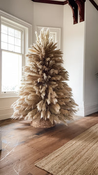 Pampas Grass Christmas Tree