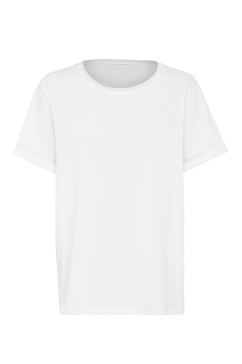 Simple monogrammed white T Shirt