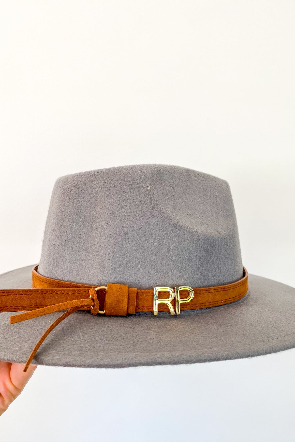 Personalised wool fedora hat