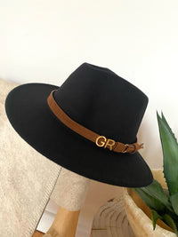 Personalised wool fedora hat
